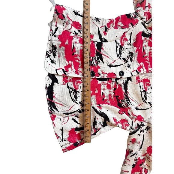 Santorelli Made in Italy Blazer – Size 48  Structured blazer with an abstract pa - Picture 12 of 16